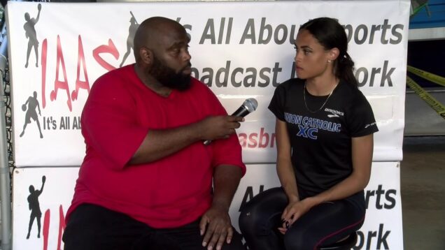 2017-06-10 NJ T&F MOC Olympian Sydney McLaughlin, Union Catholic HS